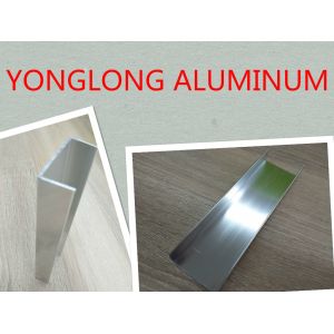 Mechanical Polishing Aluminum Window Profiles Shining Surface Silver White