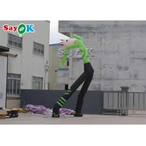 Dancing Inflatable Man 8m 24ft Green Mini Hand Shaking Inflatable Air Dancer Man