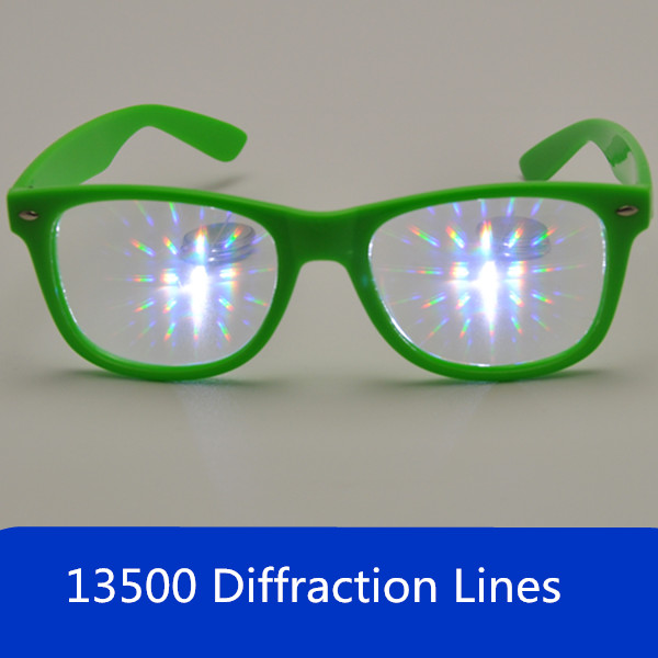 Premium Diffraction Prism Rave Glasses Rainbow Glasses For New Year Holidays Parties