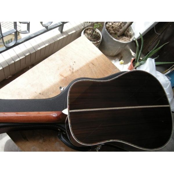 D Classic 45 Dreadnought acoustic guitar with natural Solid spruce TOP with Fishman EQ and hardcase logo