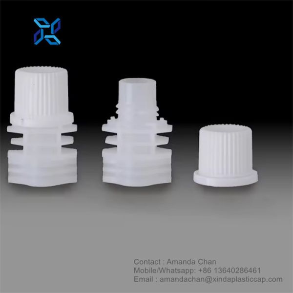Customized Spout Cap For Food Pouch Accept Non Spill With Gap For Bean Bag
