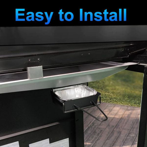 High Carbon Steel Replacement Grease Cup Holder for Outdoor Grill Grease Management