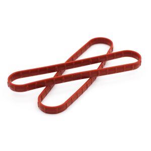 Orange OEM Silicone Rubber Washer Non Standard Customized