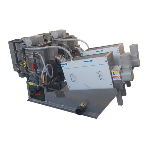 Buy Multi Disc Screw Press Wastewater Treatment Coal Washing Clog Free Structure at wholesale prices
