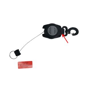scuba diving plastic wire-gate swivel clip retractable