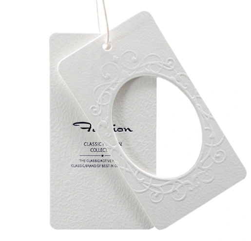 Garment T Shirt Whiteboard Personalized Hang Tag Bronze Printing