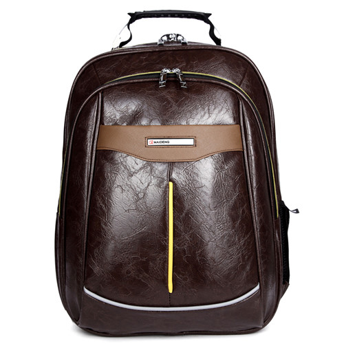 Buy Water Resistant Brown Leather Backpack , Softback Leather Rucksack Bags at wholesale prices
