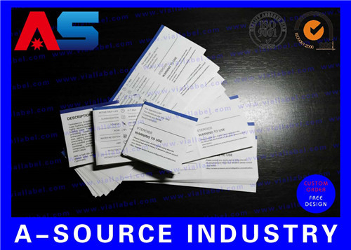 CMYK Medication Flypaper Description Paper Custom Leaflet Printing 135mm Width