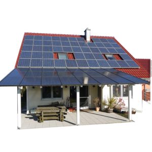 Blue Prefabricated Steel Structure Aluminum Ground Solar Mounting System With