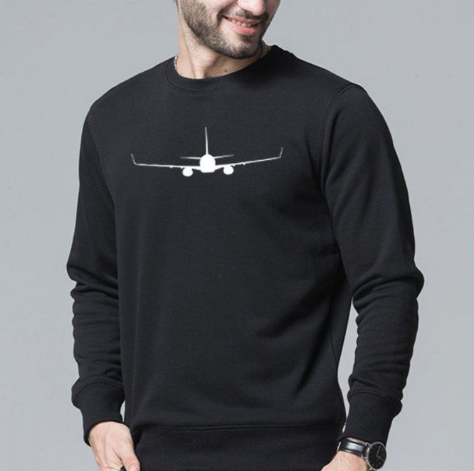 flat stitching seem men cotton polyester crew plain pullover thermal sweatshirts
