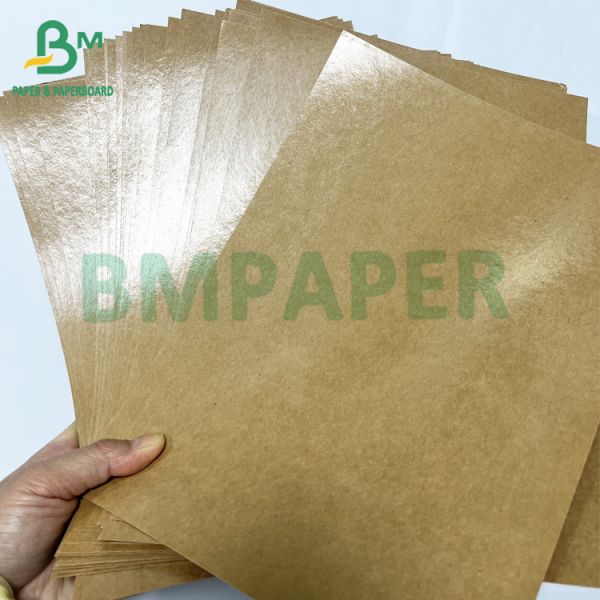 Unbleached Oilproof Snack Packing Box PE Coated Kraft Liner Board