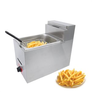 Continuous 6L Mini LPG Gas Deep Fryer for Making Frying Food on Table Top
