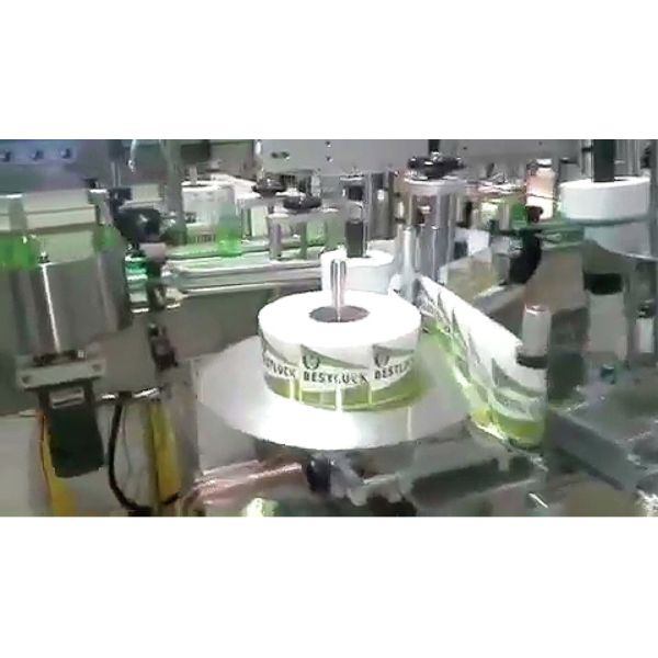 Good Quality Glass / Plastic Square Bottle Labeling Machine With Filling /