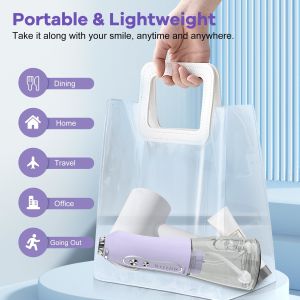 Portable Cordless Water Pick Water Flosser Electric Ipx7 Usb Dental Teeth Oral