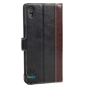 pu leather magnet wallet case cover protective for sony xperia z4