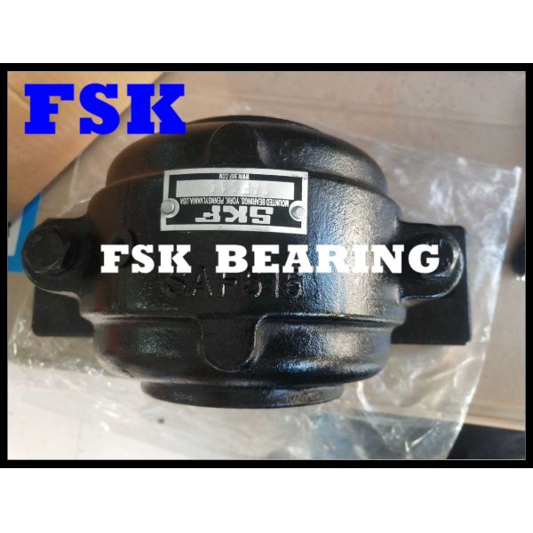 SAF512 SAF513 SAF515 Split Pillow Block Bearings Housing Cast Iron Cast Steel 2 Bolt Holes