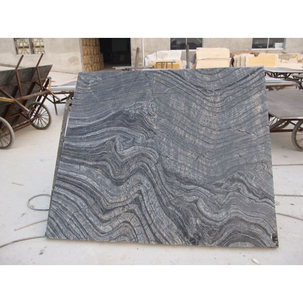 China Quarry Direct Wholesale Best Price High Quality Polished Black Wood marble Slab Tiles