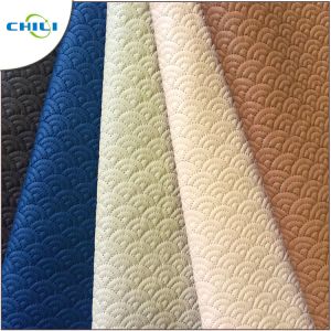 Waterproof PVC Leather Fabric , PVC Synthetic Leather Chili Brand Reliable
