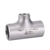 Asme b16.9 schedule 40 steel pipe fittings tee pipe reducing tee stainless steel