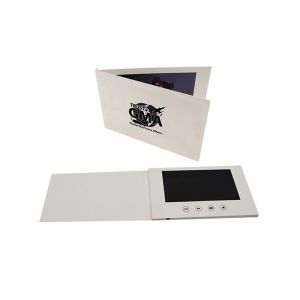 Advertising Invitation Bespoke Video Brochures With Rechargeable Battery