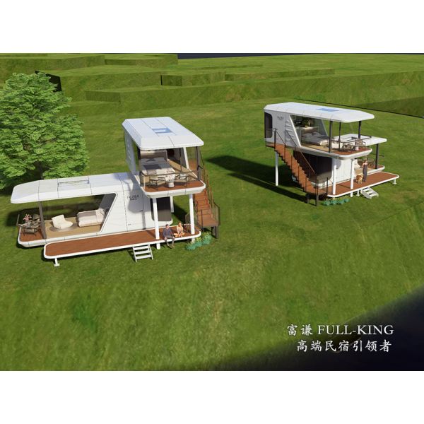 Fullking 2 Floor Capsule House With Kitchen Compact Stylish And Ready For Adventure