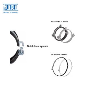 Galvanized Steel Pipe Clamps Assembly Parts Of Air Ventilation System
