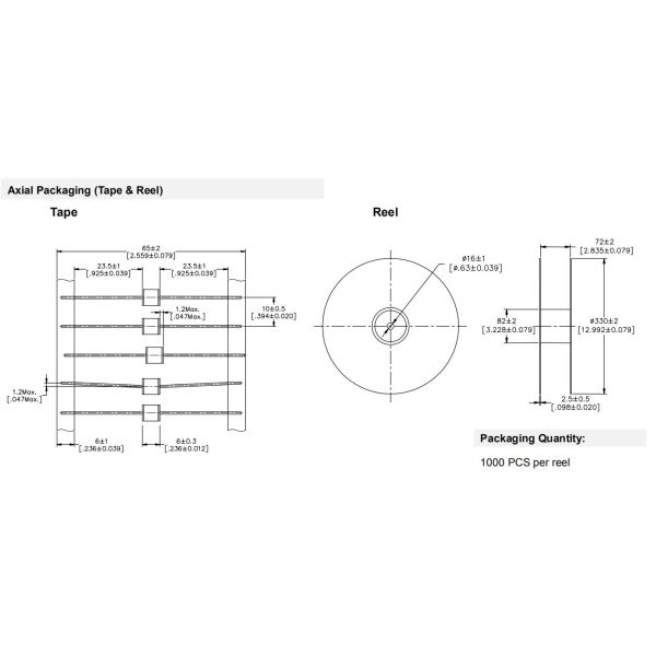 5.5x6mm GDT Gas Discharge Tube Surge Protector For Frequency Drivers VFDs