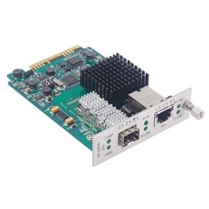 China 10G Manageable Media Converter Card SFP to RJ45 Frame Length 18000Bytes with 3R Repeater on sale