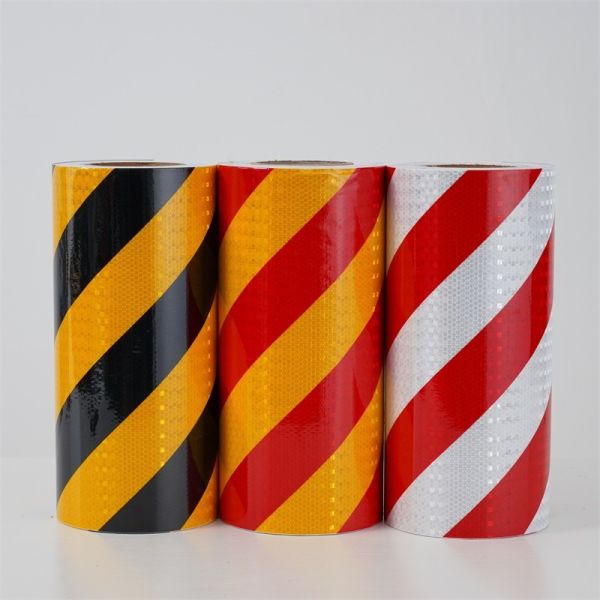 Conspicuity Reflective Warning Tape Sticker Biocolor Black And Yellow