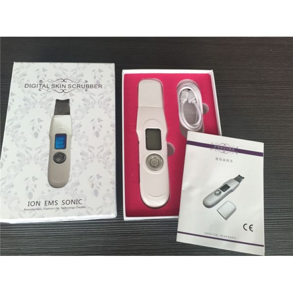 3 in 1 Cordless Ion EMS Ultrasonic Peeling Skin Scrubber Facial Machine