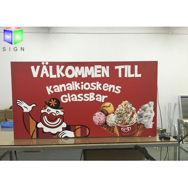 Station LED Hanging Light Box / Double Sided Light Box Sign Aluminium Profile Extrusion