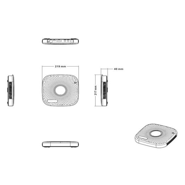 Mini H.265 9CH NVR Network Video Recorder 1pcs SATA P2P Function