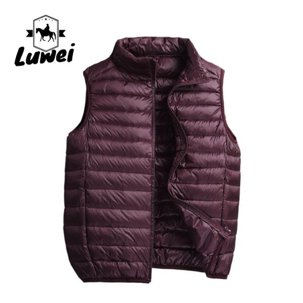 Fashion Plus Size Padded Coats Slim Fit Compression Utility Bubble Waistcoat Sleeveless Quilted Clothes Men Top Vest