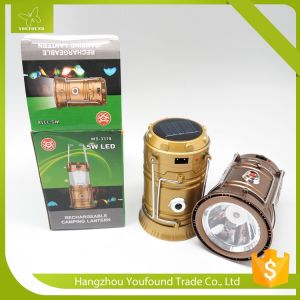Quality WS-3318 USB Solar Rechargeable Handle Crank Camping Lantern for sale