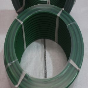 Drak Green Color Rough Polyurethane Round Belt For Textile , Pu Round Belt