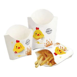 Matt Lamination Hamburger Paper French Fry Box L5"*W2"*H4.5"