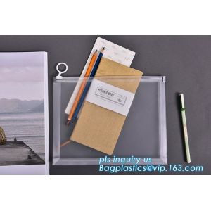 Zippered Envelope Zip Waterproof PP Bags Seamless Slider Closure Storage Pouch