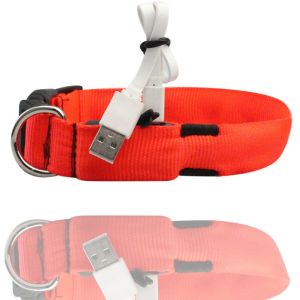 C906 Wholesale Custom Waterproof Adjustable Reflective Nylon Led Usb Rechargeabl