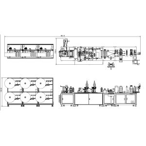 Hospital Anti Dust Fold KN95 Face Mask Making Machine