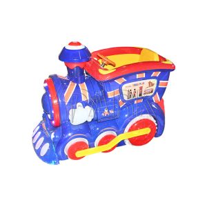 Quality British Train Coin Pusher Game Machine Electric Kids Car 12 Month Warranty for sale