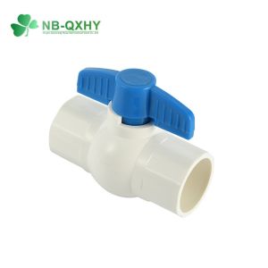 China Nominal Pressure Pn16 Socket or Threaded Connection Form Ball Valve with Butterfly Handle on sale