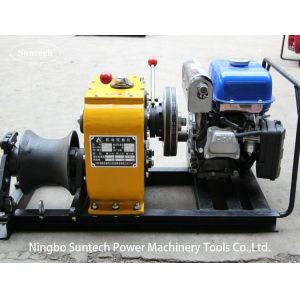 30KN SFJ Model Cable Winch Puller Accurate Positioning With Gasoline Engine
