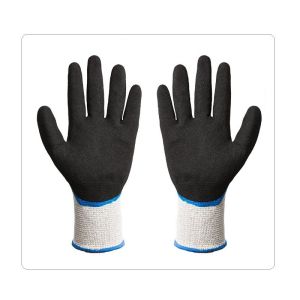 Oil Proof ANSI Level 4 Puncture Resistant Gloves Double Dipping For Mining