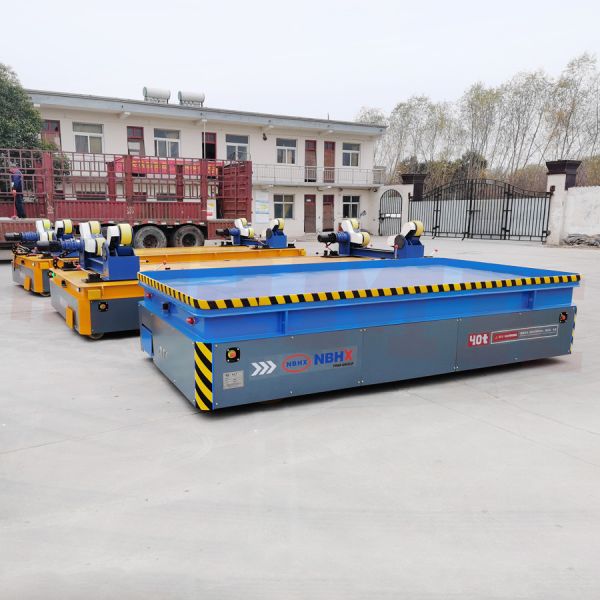 Buy 40 Tons Self Propelled Flat Bed Trackless Transfer Car For Container Handling at wholesale prices
