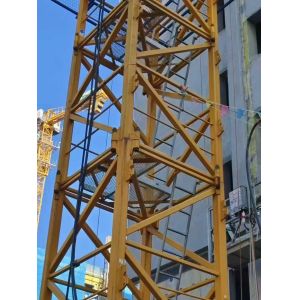 Top classic tower crane (6515-10) and construction project crane