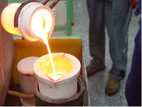 16kw Induction Melting Copper / Steel / Iron / Silver / Gold / Aluminum IGBT