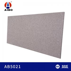 China Hygienic 18MM Grey Engineered Quartz Stone For Home Worktops And Kitchen Countertops on sale