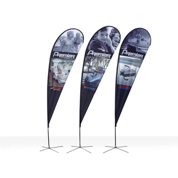 Buy Digital Printed Feather Teardrop Advertising Flags Personalized Graphics at wholesale prices