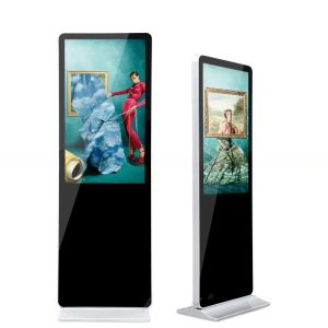 Quality high brightness 4K UHD 55&quot; inch alone standing android 4G WIFI network LCD video AD poster loop display kiosk signage for sale