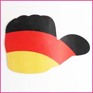 National Advertising Promotional Magnetic Thumb Car Sticker Germany